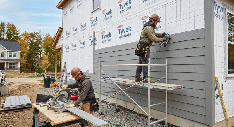 Fiber Siding Installation