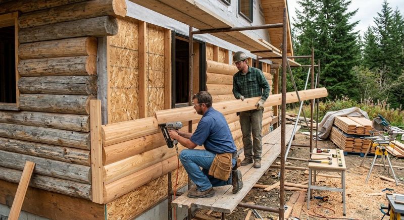 Log Siding Installation